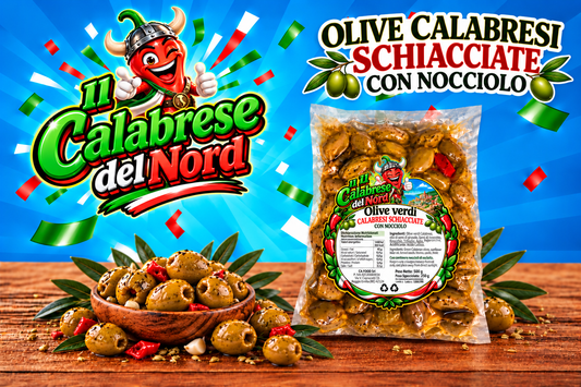 (RIVENDITORI) Olive calabresi confezione da 700 GR. "IL CALABRESE DEL NORD"