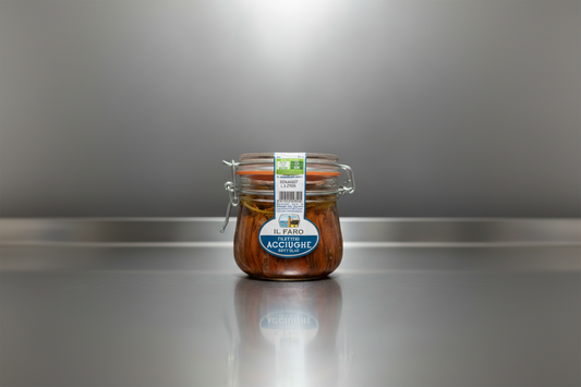 Acciughe sott'olio "IL FARO" vasetto da 580 gr.