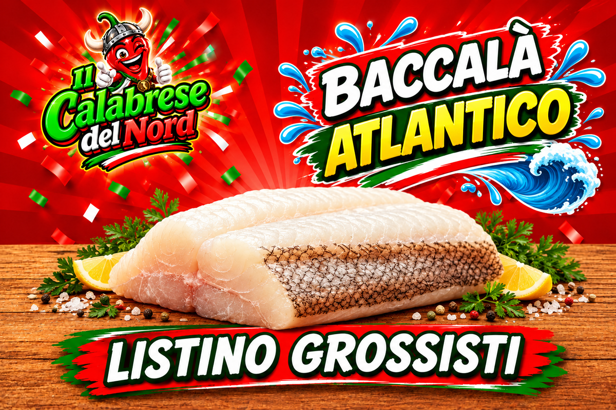 (GROSSISTI) Baccalà atlantico 14,19€ al kg confezione da 1,3 kg. circa.
