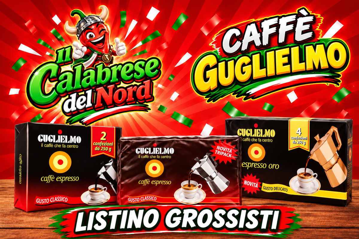 (GROSSISTI) Caffe per moka "Guglielmo" gusto classico e oro