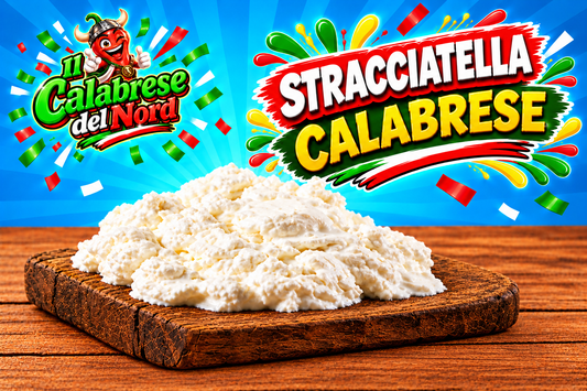 Stracciatella calabrese — sfondo blu