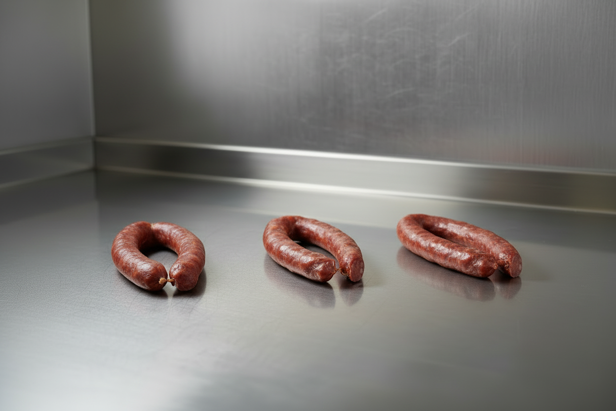 Salsiccia stagionata calabrese 16,8 € al Kg.