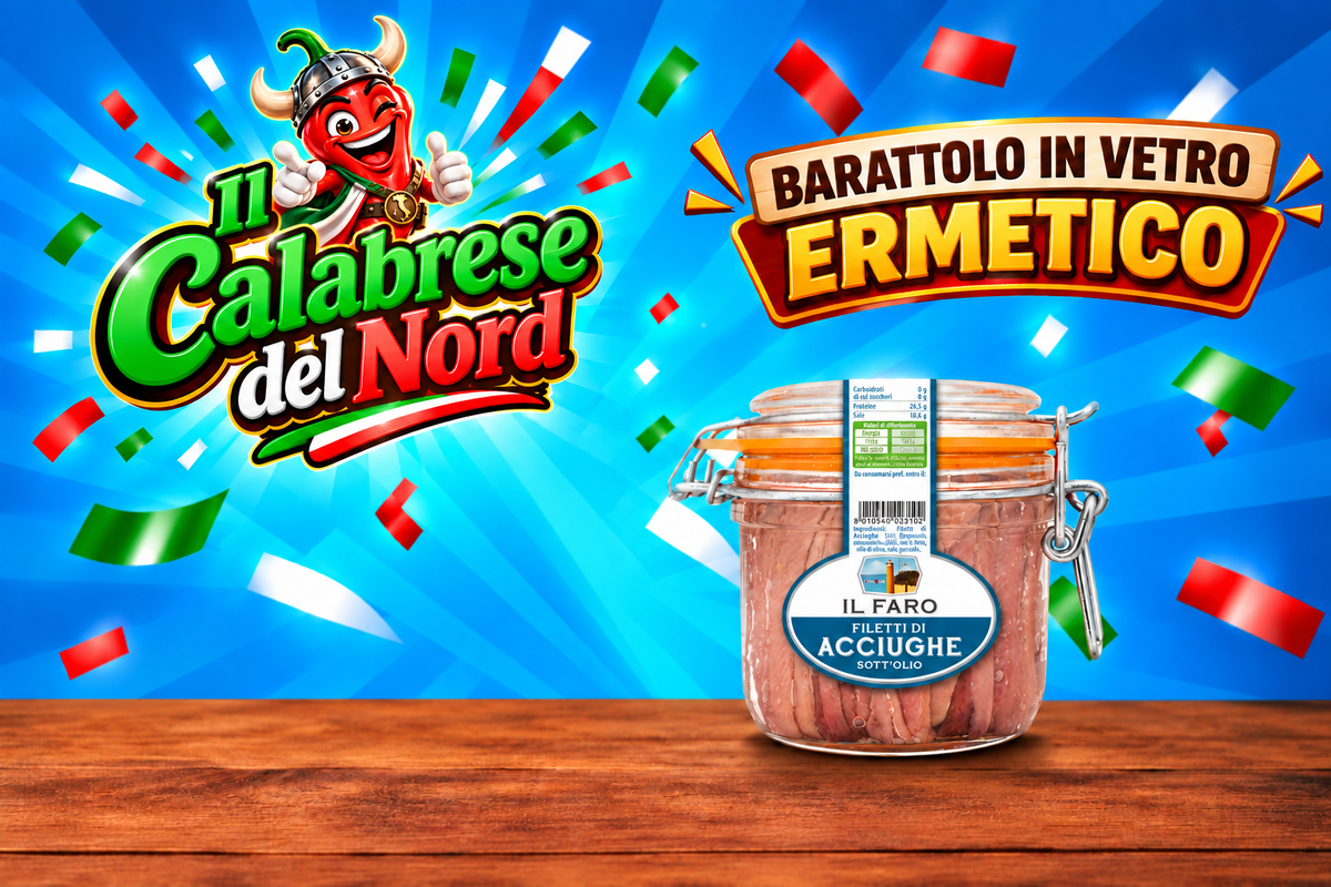 (RIVENDITORI) Acciughe sott'olio "IL FARO" vasetto da 580 gr.