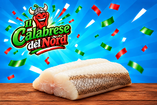 Baccalà atlantico 14,19€ al kg confezione da 1,3 kg. circa.