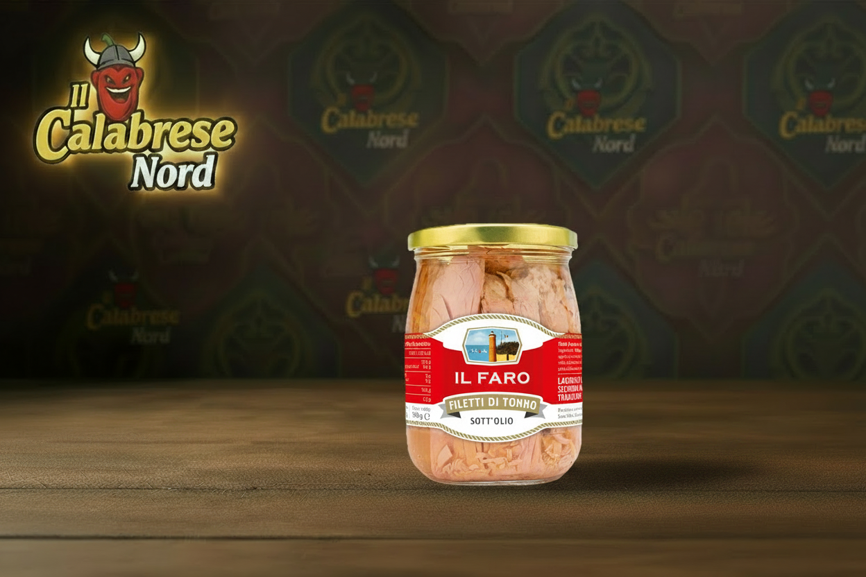 Filetti di Tonno "IL FARO" vasetto da 540 gr.