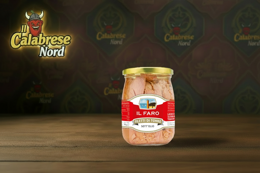 Filetti di Tonno "IL FARO" vasetto da 540 gr.