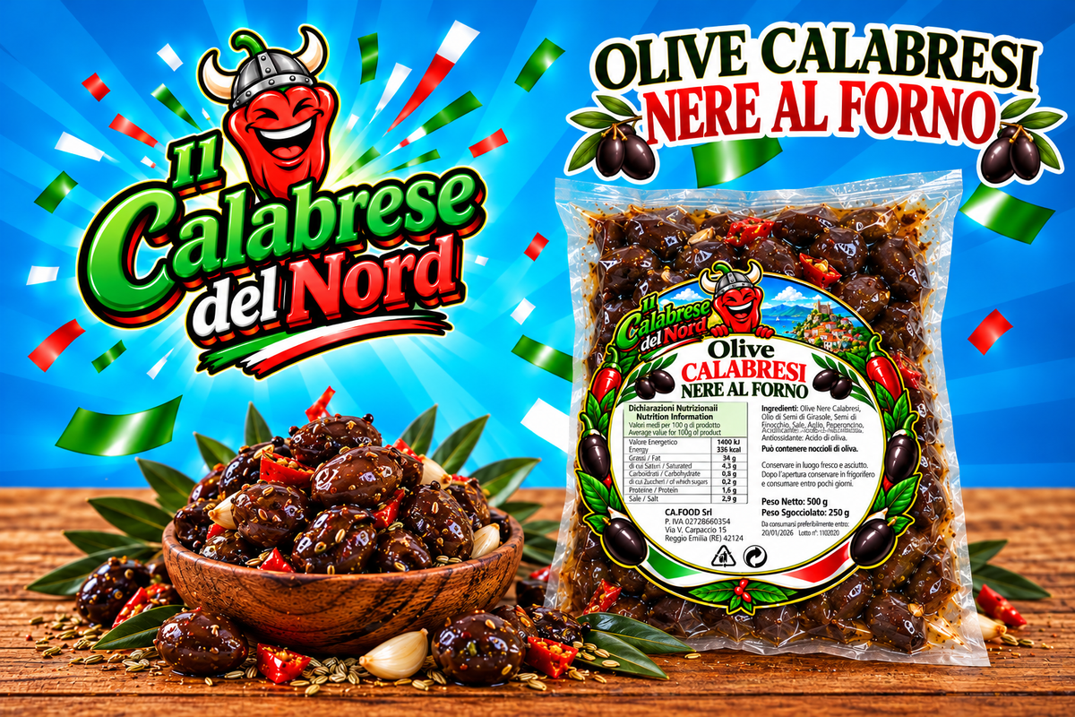 Olive calabresi confezione da 700 GR. "IL CALABRESE DEL NORD"