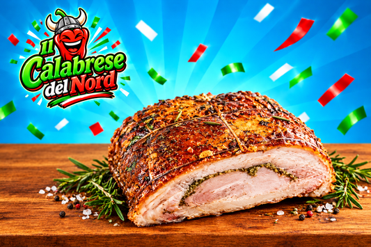 Porchetta arrosto 22 € al kg.