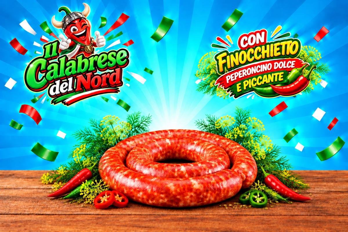 (RETAILERS) Fresh Calabrian sausage WITH FENNEL 11,8 € per kg.