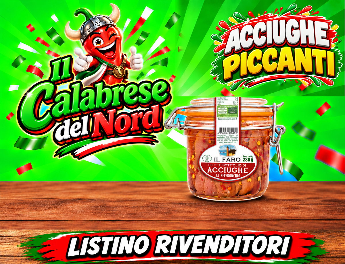 Acciughe piccanti Il Faro — listino rivenditori