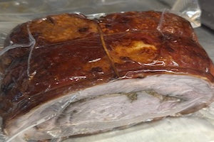 Porchetta arrosto 22 € al kg.