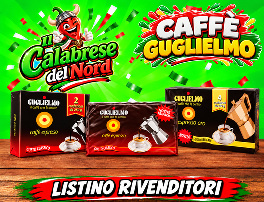 Caffè Guglielmo – Listino rivenditori