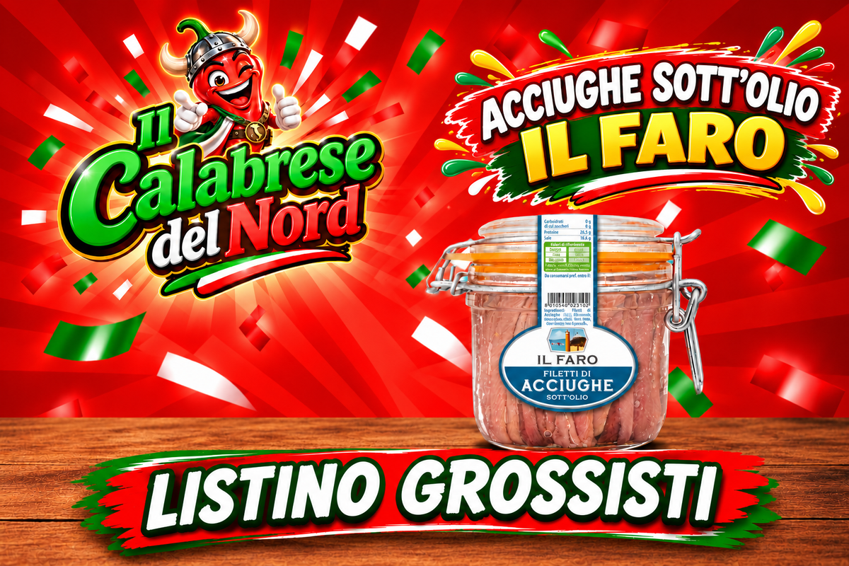 Acciughe sott'olio Il Faro, listino grossisti