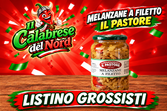 (GROSSISTI) Melanzane sottolio vasetto da 580 ML. "IL PASTORE"