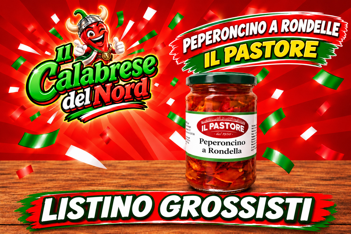(GROSSISTI) Peperoncino a rondella vasetto da 314 ML. "IL PASTORE"