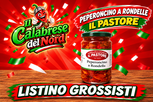 (GROSSISTI) Peperoncino a rondella vasetto da 314 ML. "IL PASTORE"