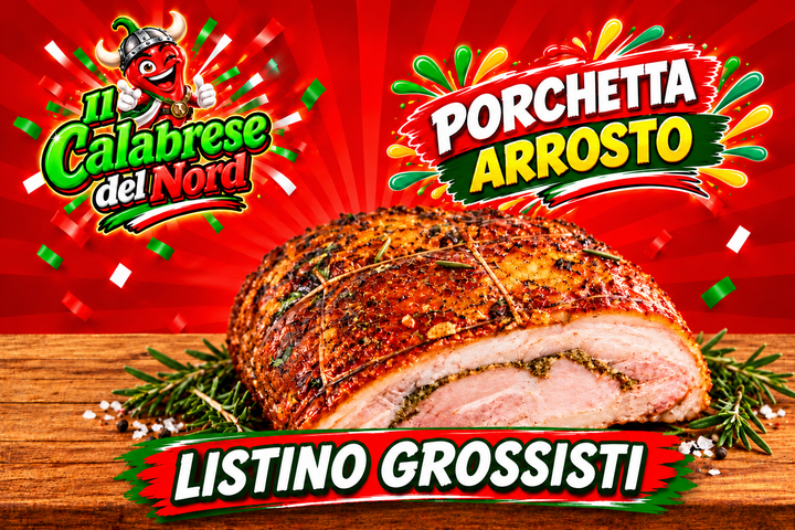 (GROSSISTI) Porchetta arrosto 22 € al kg.