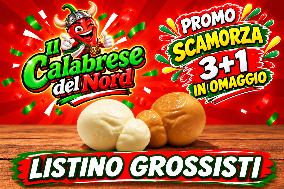 (GROSSISTI) PROMOZIONE 3 SCAMORZA  + 1 OMAGGIO da 300 gr. cadauna