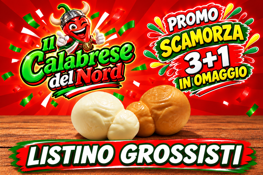 (GROSSISTI) PROMOZIONE 3 SCAMORZA  + 1 OMAGGIO da 300 gr. cadauna