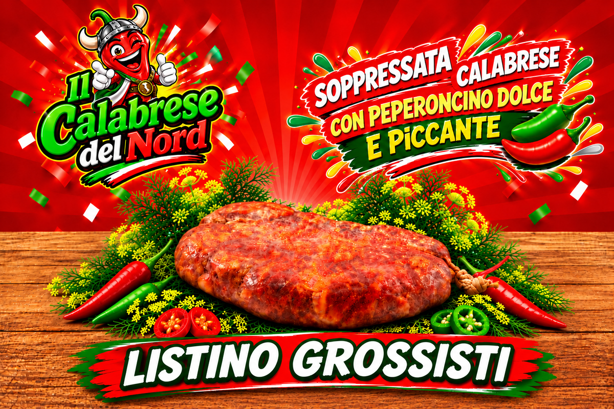 (GROSSISTI) Soppressata calabrese 16,4 € al Kg.