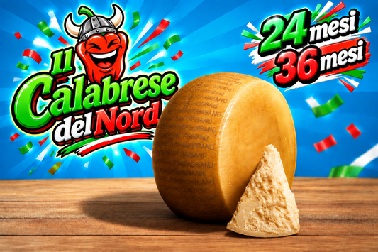Parmigiano Reggiano stagionato 24 mesi prima scelta 19,6 € al kg.,  36 mesi prima scelta a 22 € al kg.
