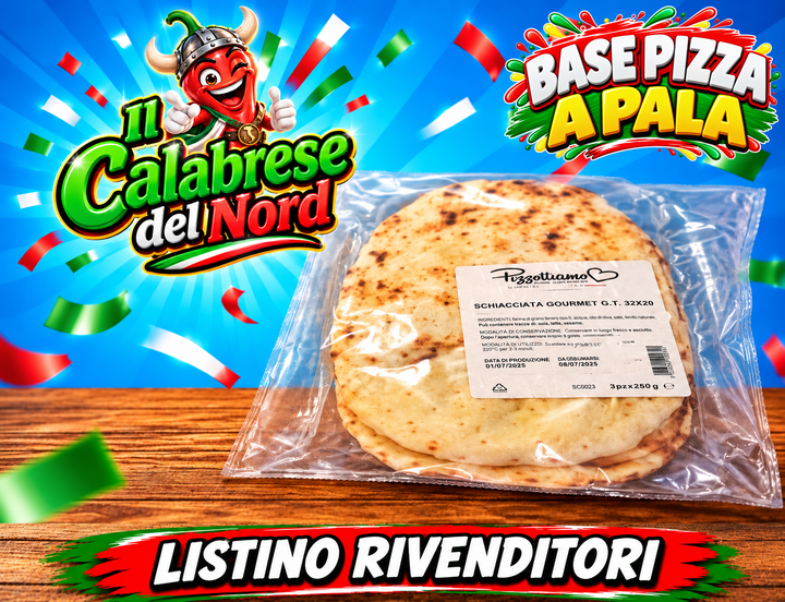 Base pizza a pala – Listino rivenditori