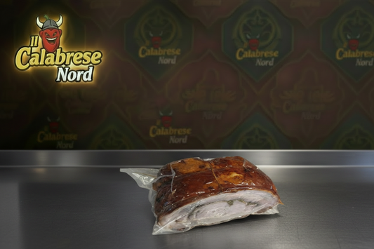 Porchetta arrosto 22 € al kg.