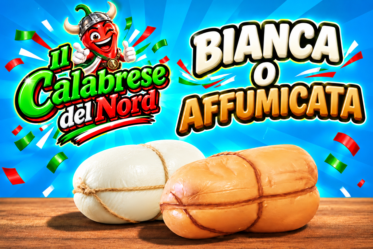 (RIVENDITORI) Provola Calabrese fresca bianca o affumicata 8,6 € al kg. Confezione da 800 gr. circa