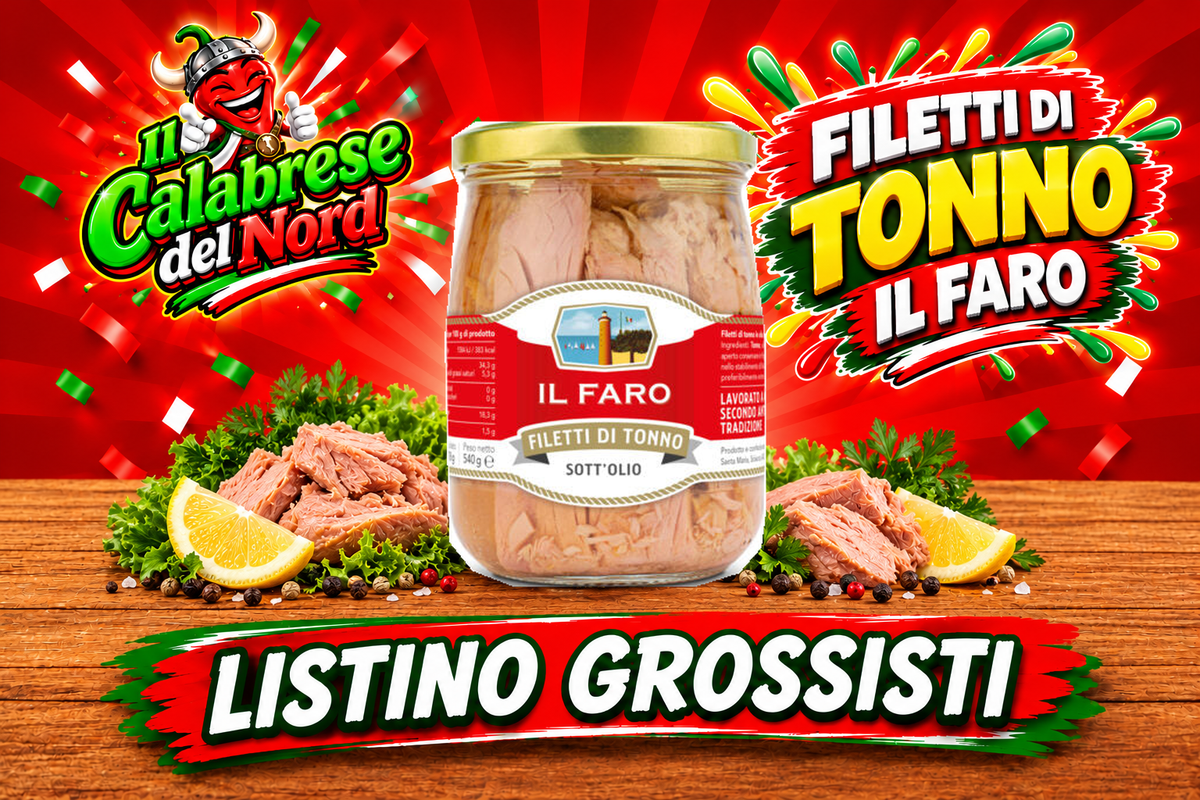 Filetti di tonno Il Faro 540 g, listino grossisti
