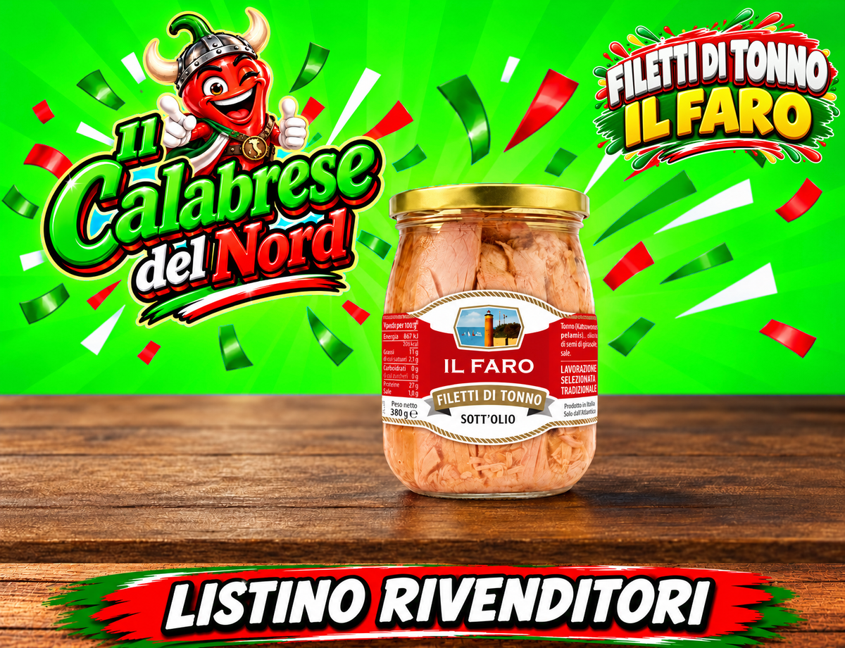 Filetti di tonno Il Faro — listino rivenditori